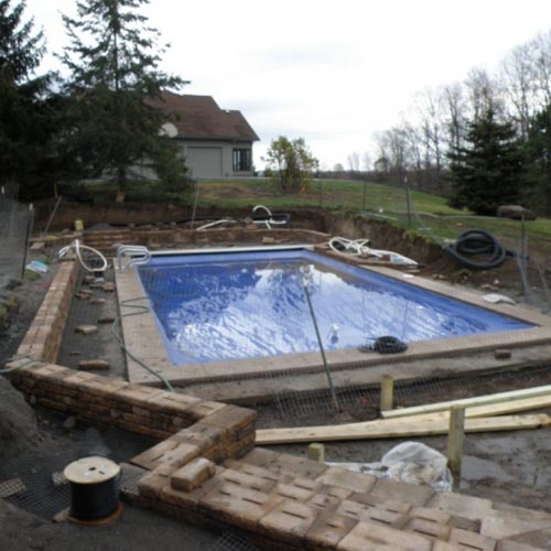 Retaining Wall Contractors Rochester Castle View Swimming Pool Macedon Ny - Pool Retaining Wall Ideas