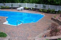 Pool With Brick Patio